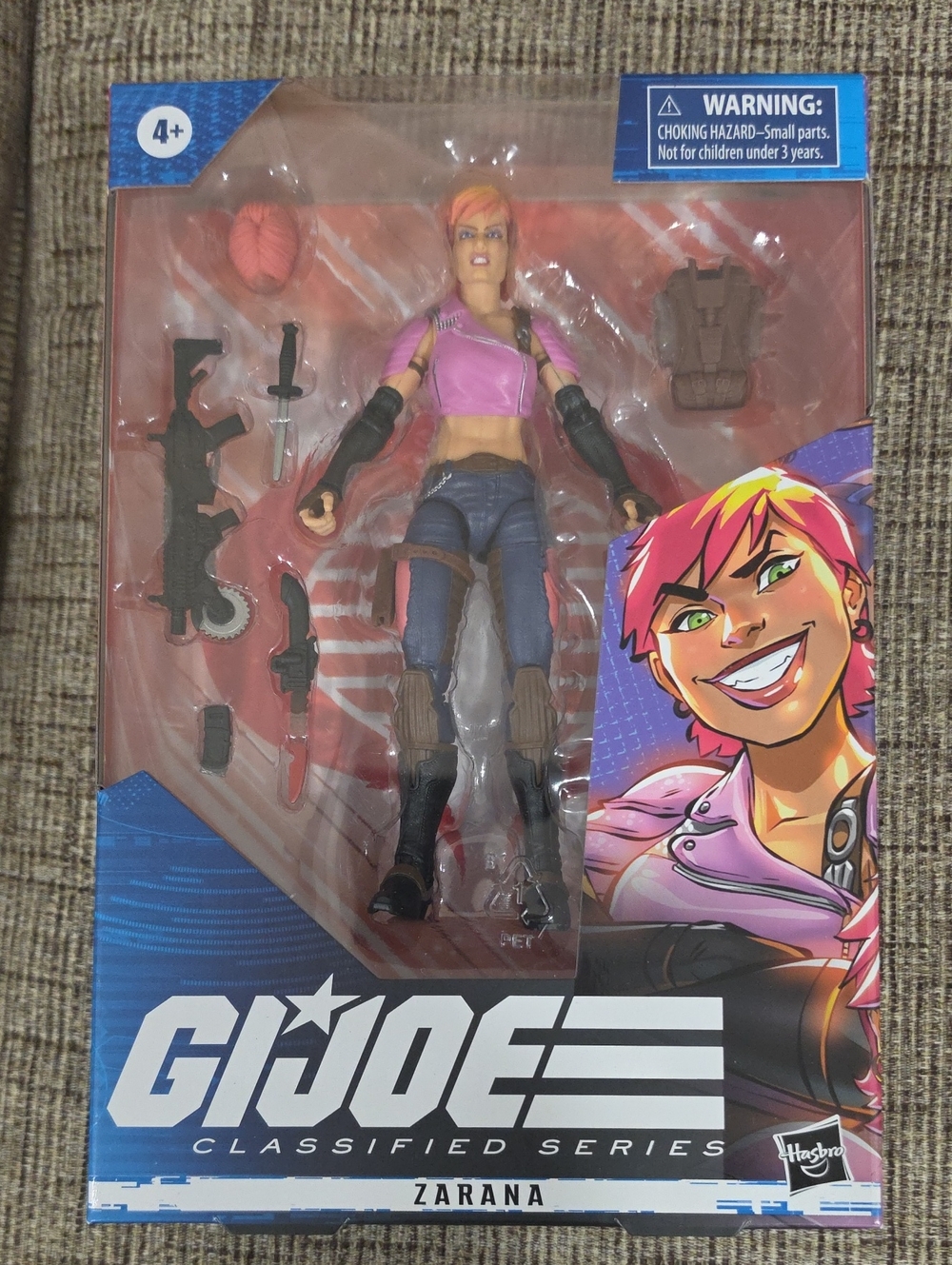 Hasbro G.I. Joe Classified Series ZARANA Pink and Blue Action Figure